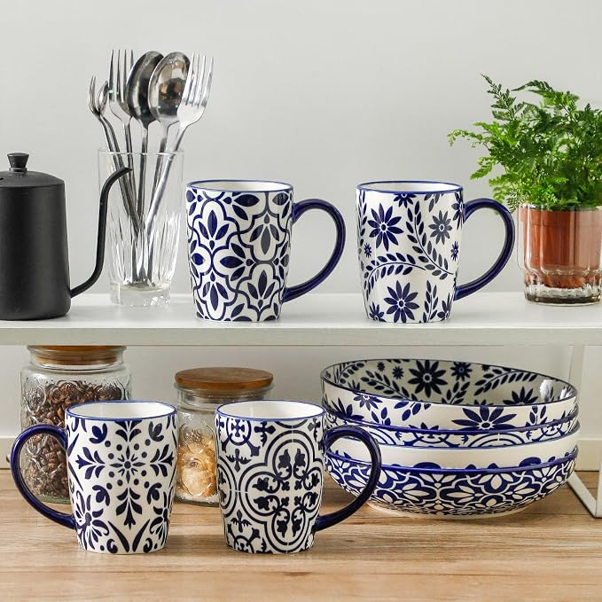 HASENSE 15OZ Coffee Mugs, Ceramic Coffee Mugs Set of 4 - Image 5