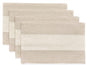 Wracra Linen Placemats, 12 x 18 Inch Set of 4 Placemats, Farmhouse Macrame by Wracra