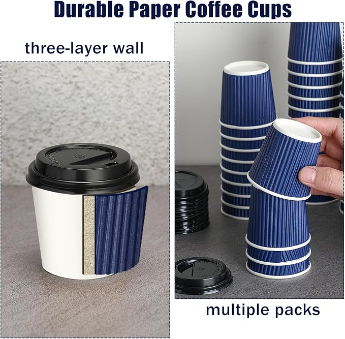 Uiifan 100 Set 4oz Disposable Espresso Cups - Image 4