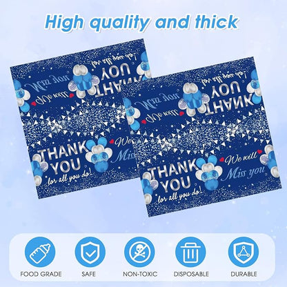 41Pcs Blue Silver Thank You Decorations Thank You - Image 4