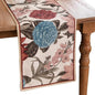 bilin gaier Designer Linen Extra Long Table Runner, Colorful Floral Pattern by bilingaier