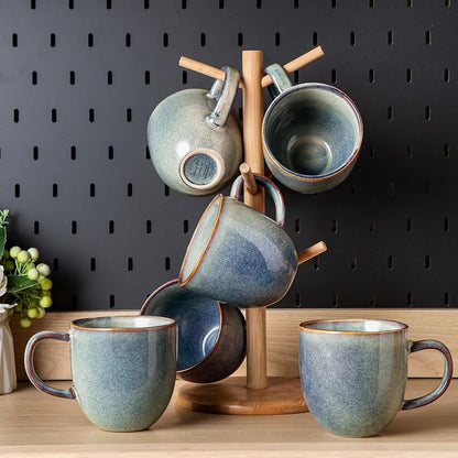 AmorArc 12oz Coffee Mugs, Ceramic Coffee Mugs set of 6 - Image 7
