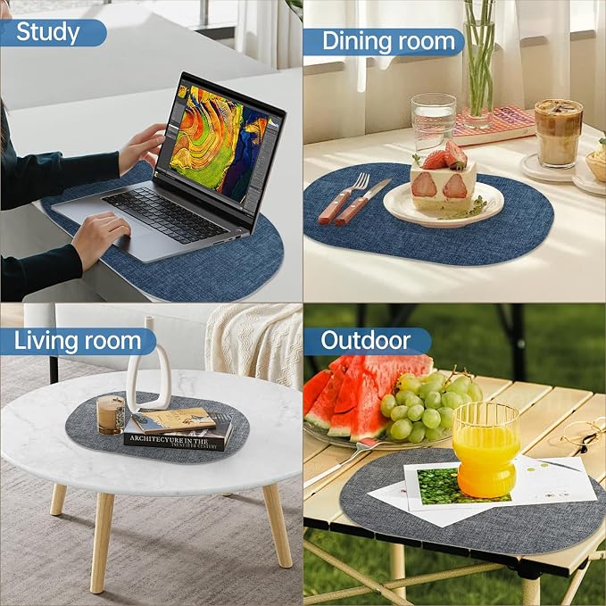 Faux Leather Placemats Set of 6 - Image 7