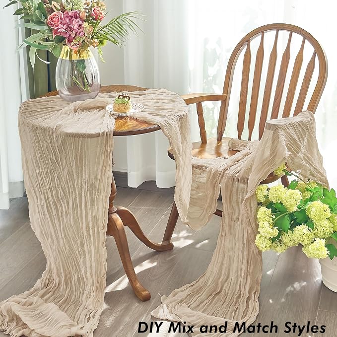 IVAPUPU Nude Table Runner 120 Inches - Image 7