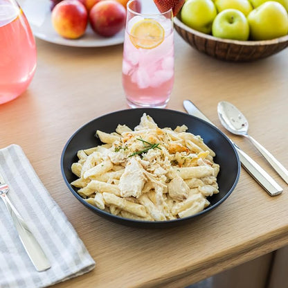 Grow Forward Premium Wheat Straw Pasta Bowls - 42oz Unbreakable Wide & Shallow - Image 2