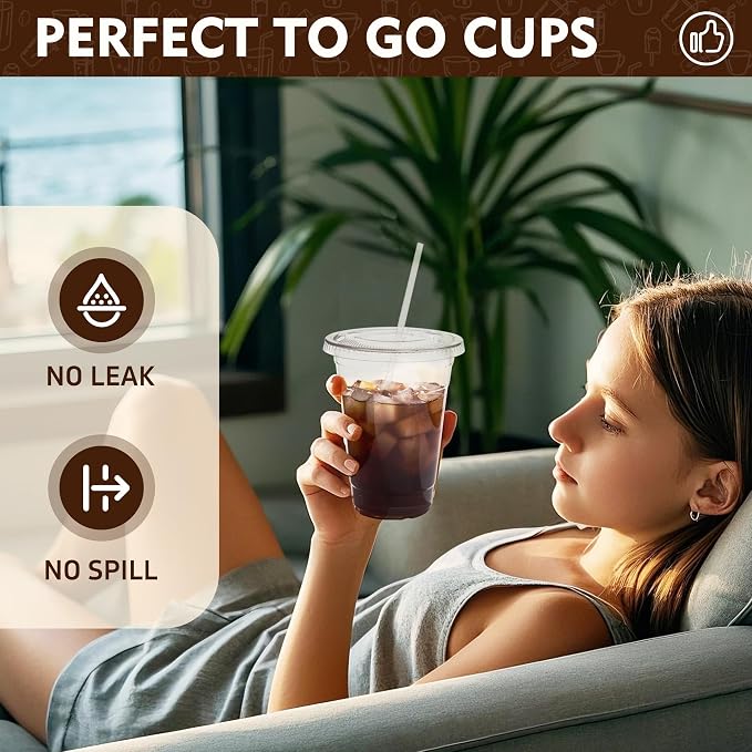 YEEHAW 12 oz. - 100 Pack Clear Plastic Cups - Image 7