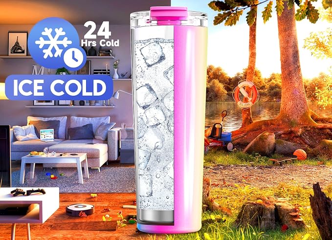 Meoky 30 oz Insulated Travel Coffee Mug: Leak Proof Lid, Carnival | Stainless - Image 3