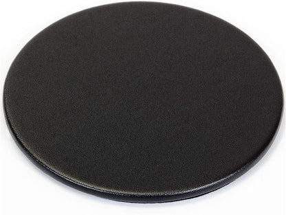 Dacasso Black Leather Round Coaster by Dacasso