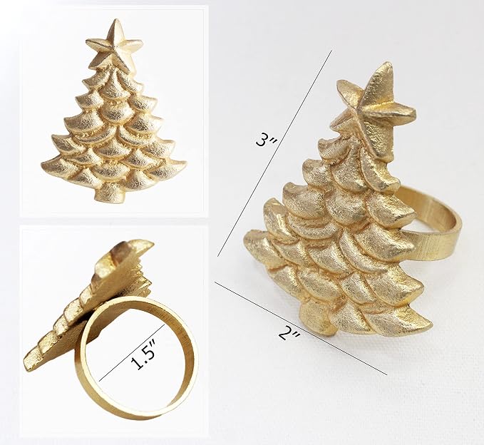 COTTON CRAFT Christmas Tree Napkin Rings - Image 5