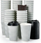 MUCHII 16 oz Coffee Cups, Lids and Straws Included, Hot Cold Beverage, Party by MUCHII