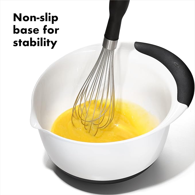 OXO Good Grips 3- Piece Plastic Mixing Bowl Set, 2500 ml - Image 6