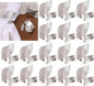 Silver Napkin Rings Set of 50, Metal Leaf Napkin Ring Silver Cloth Holders Bulk by MagicRealForBetterLife