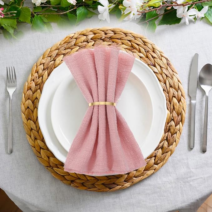 100 Pcs Gold Napkin Rings, Metal Napkin Ring Napkins Holders Buckles, Stylish - Image 6