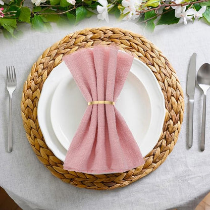 100 Pcs Gold Napkin Rings, Metal Napkin Ring Napkins Holders Buckles, Stylish - Image 6