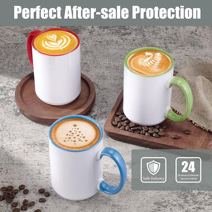 TANGLONG 12PCS 15oz Sublimation coffee Mugs - Image 5