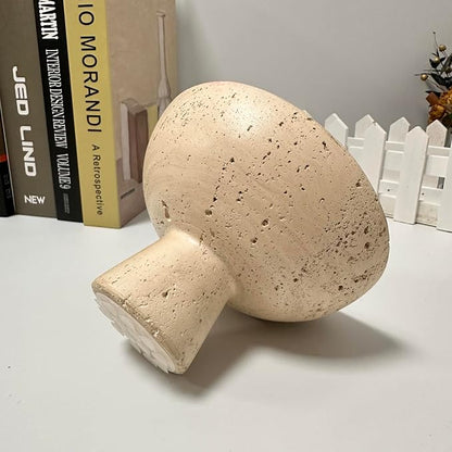 Travertine Style Concrete Pedestal Bowl Wabi-Sabi Organizer | Small 5.5" - Image 7