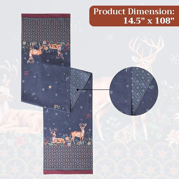 Maison d' Hermine Table Runner 100% Cotton 14.50" x 108" | Table Runners 108 - Image 7