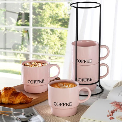 Signature Housewares Stackable Coffee Mug Tower Set - Image 4