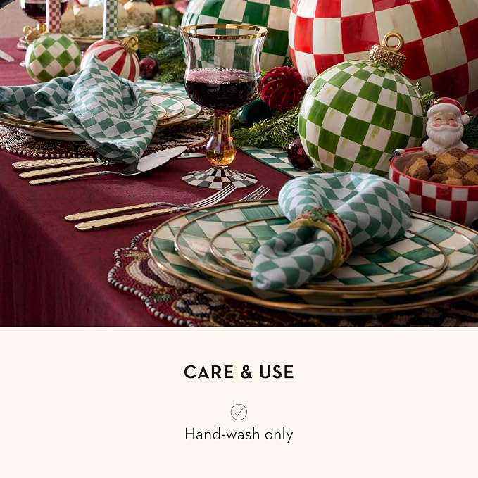 MACKENZIE-CHILDS Set of 4 Polyresin Napkin Rings, Cute Napkin-Holder Rings - Image 5
