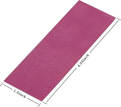 Germiwipe Paper Napkin Bands Box of 500,Napkin Rings Self Adhesive,Silverware Wraps Bands (Burgundy, Burgundy-500pcs)