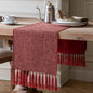 Red Table Runners 60 Inches Long, Burlap Linen Style Rustic Farmhouse Table by ZEEMARTONLINE