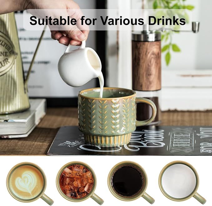 Miamolo Stackable Coffee Mugs Set of 4 - Image 5