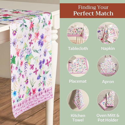 Maison d' Hermine Table Runner 100% Cotton 14.50" x 72" | Table Runners 72 - Image 5