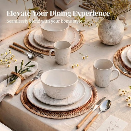 DOWAN 32 OZ Soup Bowls – Ceramic Bowls Set of 4, Large Soup Bowls - Image 5