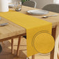 Encasa XO Table Runner, Embossed Velvet, Elegant 13"x72" | Lemon Yellow by EncasaXO