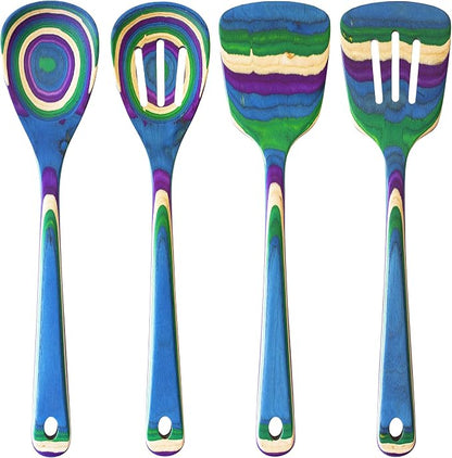 Totally Bamboo Baltique Mumbai Collection 4 Piece Cooking Utensil Set, Safe by TotallyBamboo
