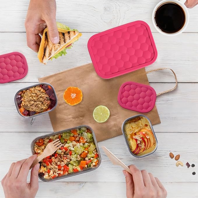 Stainless Steel Lunch Box for Kids | Leak Proof 304 Stainless Steel Snack - Image 6