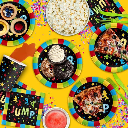 Jump! Bounce House Trampoline Party Supplies Set Plates Napkins Cups Tableware - Image 6
