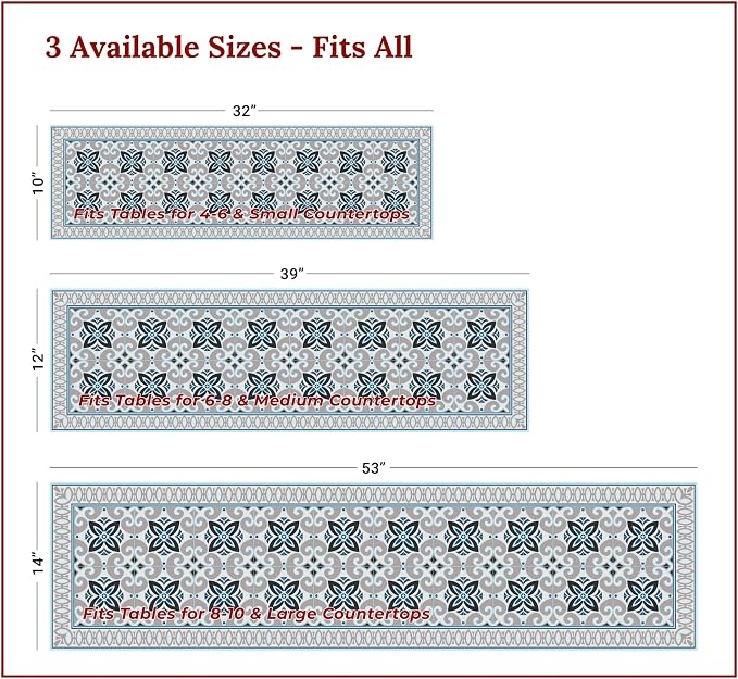 Heat Resistant Table Runner, 39 x 12 Inch - Image 4