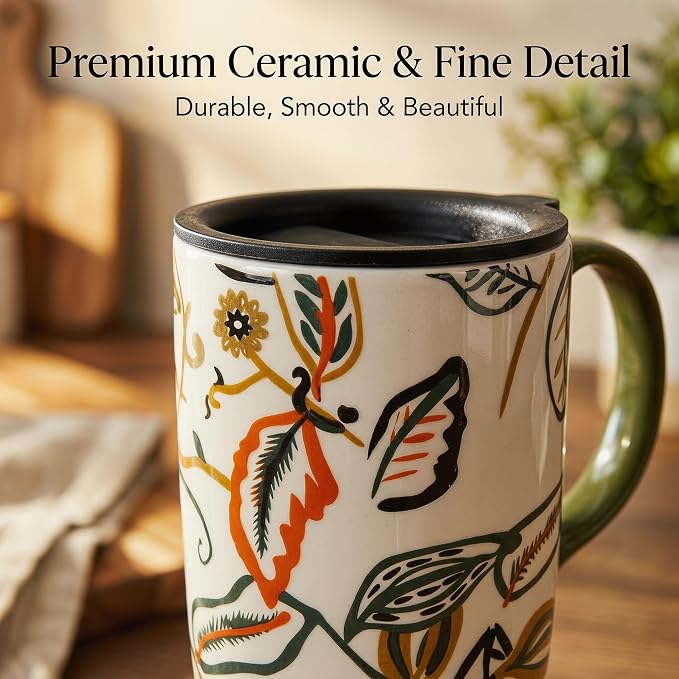 Topadorn 17oz Ceramic Travel Coffee Mug - Image 7