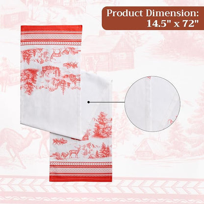 Maison d' Hermine Table Runner 100% Cotton 14.50" x 72" | Table Runners 72 - Image 7