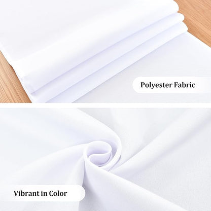 Farmhouse White Table Runner Small Short Table Runners 36 Inches Coffee Table - Image 4