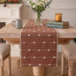 Artoid Mode Caramel Farbic Rustic Cotton Woven Table Runner, Farmhouse Fall by ArtoidMode