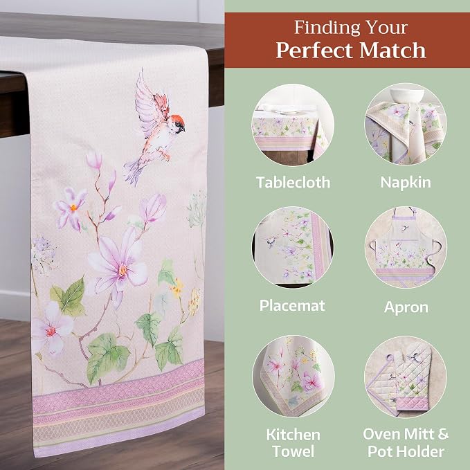 Maison d' Hermine Table Runner 100% Cotton 14.50" x 108" | Table Runners 108 - Image 5