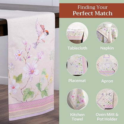 Maison d' Hermine Table Runner 100% Cotton 14.50" x 108" | Table Runners 108 - Image 5