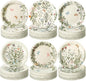60 Pcs 7 Inch Vintage Wildflower Paper Plates Retro Flower Plant Herb Decorations Tableware Butterfly Dinnerware Decoration for Spring Summer Garden Home Picnic Decoration Supplies