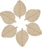 Placemats Set of 6,Natural Leaf-Shaped Charger Plates Handcrafted Fall Placemats for Dining Table Décor