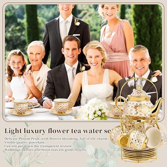 20 Pieces Porcelain Tea Set - Image 3