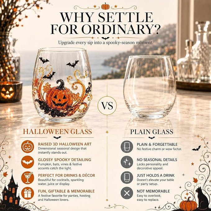 Halloween Artisan Glassware Collection - Image 5
