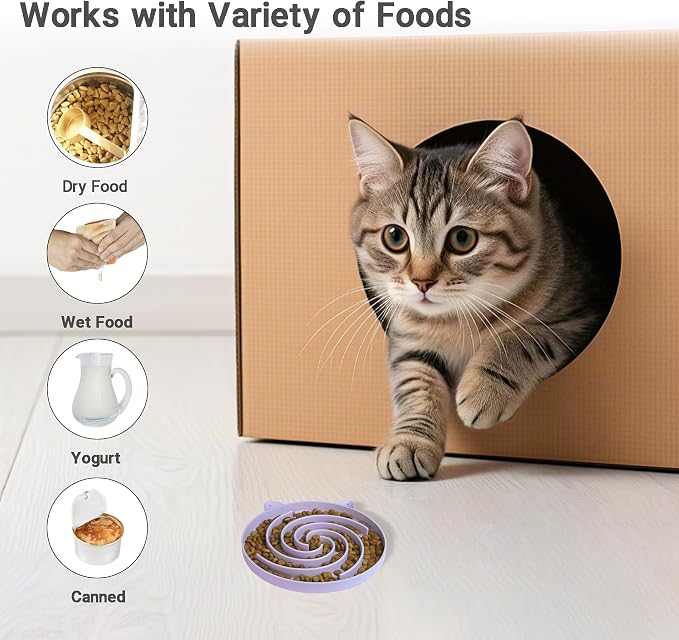 Bifeaw Slow Feeder Cat Bowl - Image 3