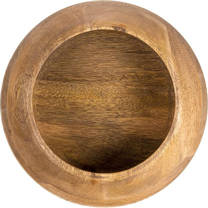 Bloomingville Modern Round Wood Bowl, Natural Finish - Image 3