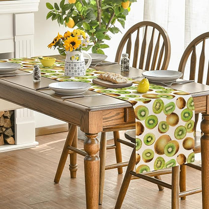Artoid Mode Kiwi Fruit Spring Summer Table Runner, Seasonal Kitchen Dining - Image 4