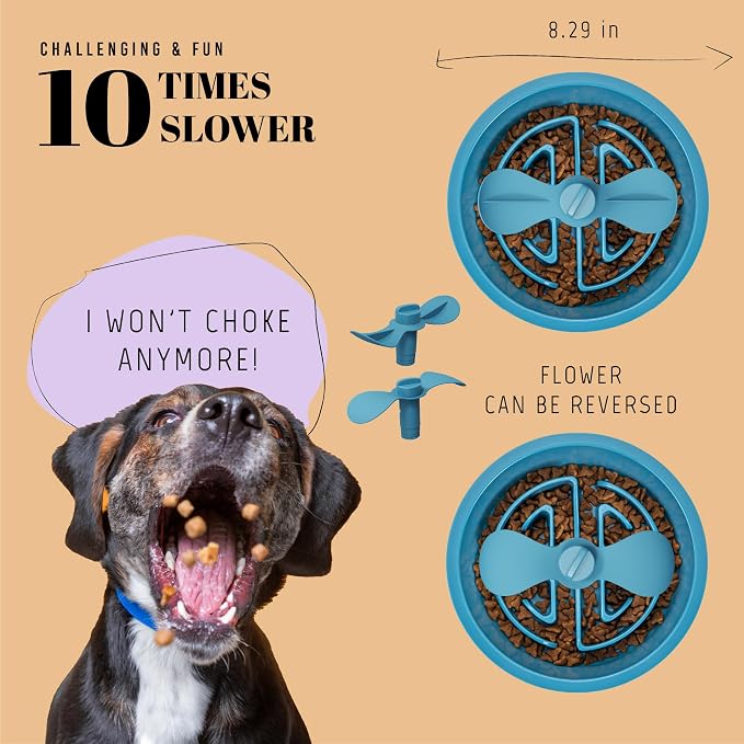 AVERYDAY Slow Feeder Dog Bowls for Large Breed, 2.5 Cups Deep Food Puzzle Bowl - Image 3