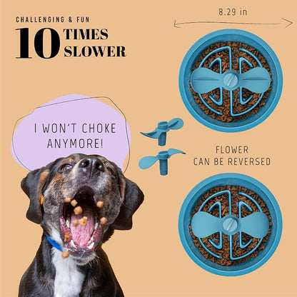 AVERYDAY Slow Feeder Dog Bowls for Large Breed, 2.5 Cups Deep Food Puzzle Bowl - Image 3