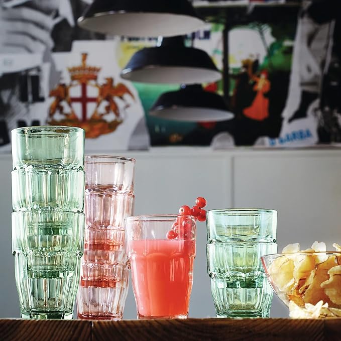 Bormioli Rocco Rock Bar 12.5 oz. Long Drink Stackable Tempered Beverage Glasses - Image 8