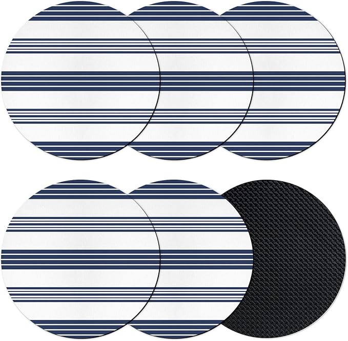 Modern Minimalist Art Coasters Set of 6, Absorbent Coasters by Unknown